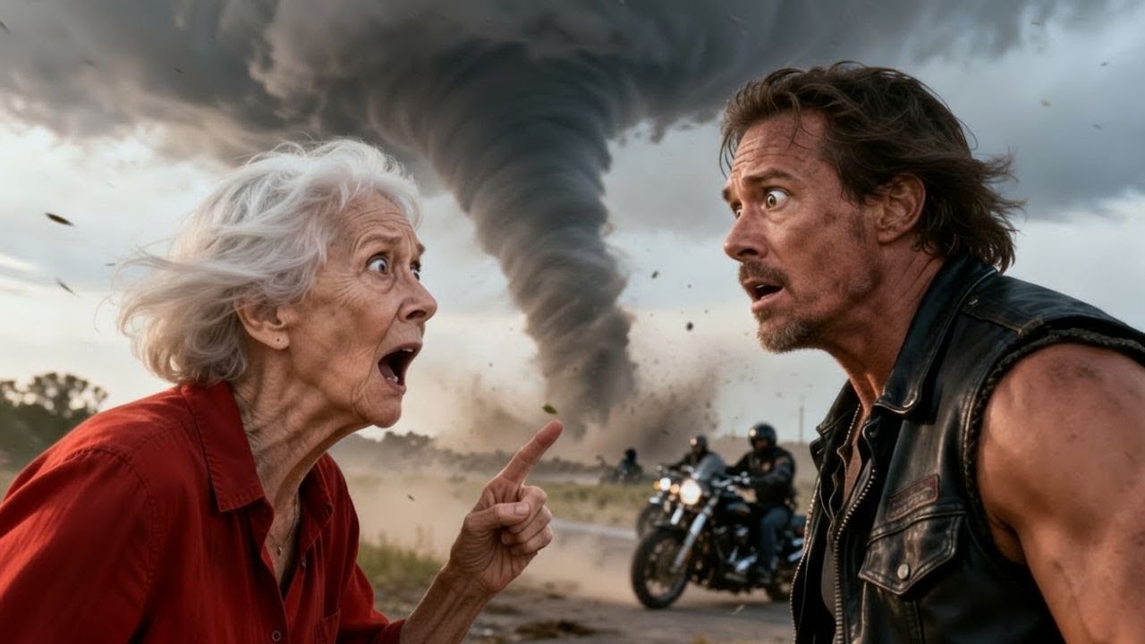 The Tornado Was Coming, Elderly Woman Screamed—Then 300 Bikers Changed Her Fate Forever