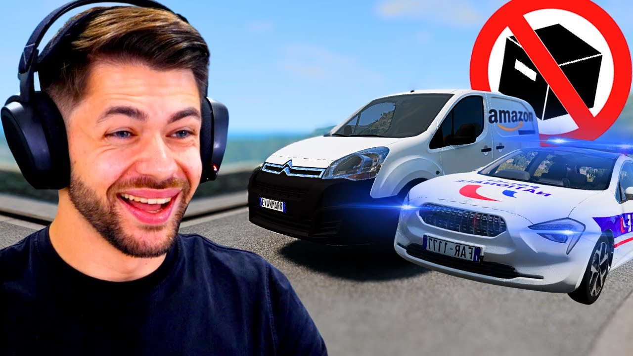 LA POLICE VS LES LIVREURS sur BeamNG
