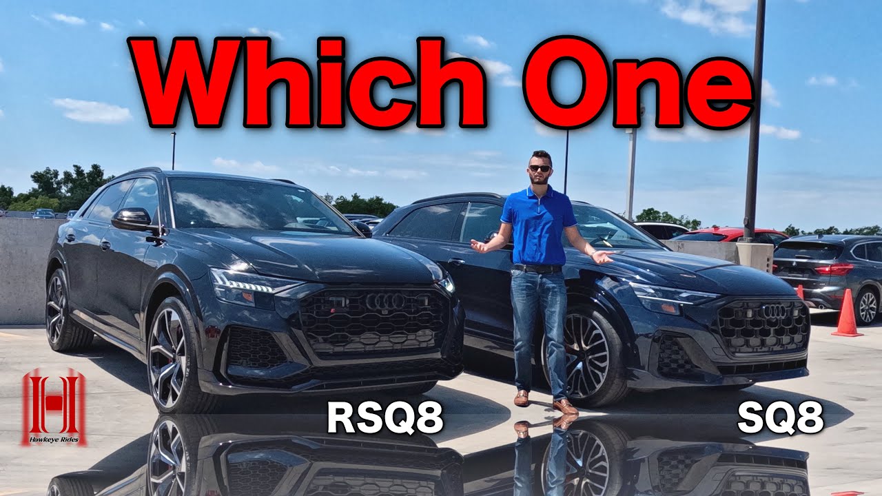 Audi SQ8 2024 против Audi RSQ8: все характеристики и тест-драйв