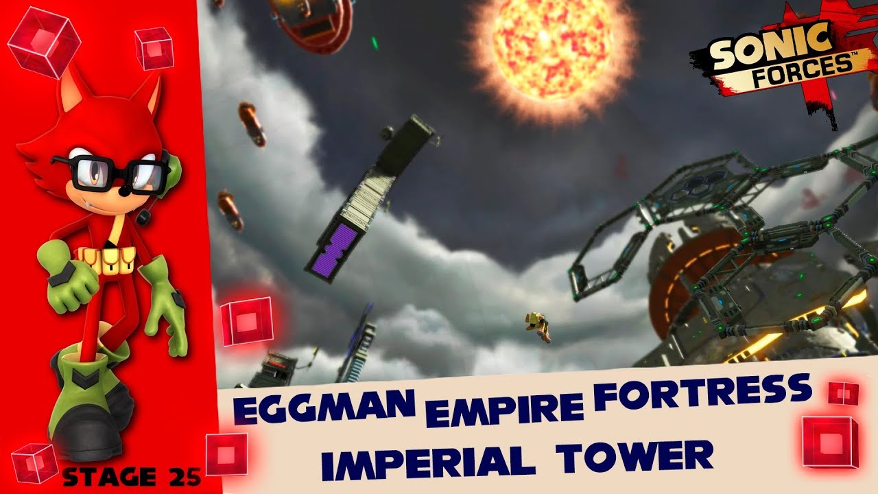 Sonic Forces [PC] - Eggman Empire Fortress: Imperial Tower (Stage 25) - Walkthrough