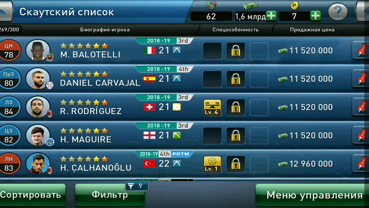 PESCM советы прокачки игроков 6звёзд