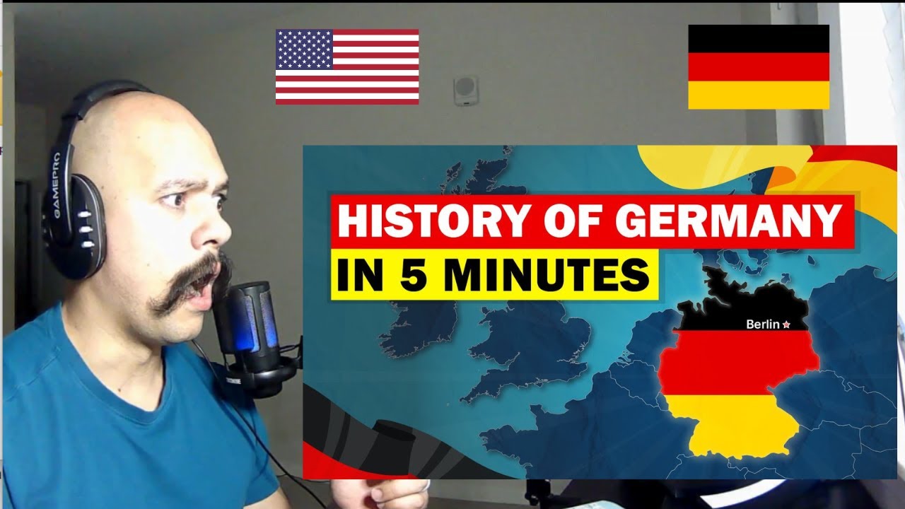 American Reacts To Full History of Germany In 5 Minutes