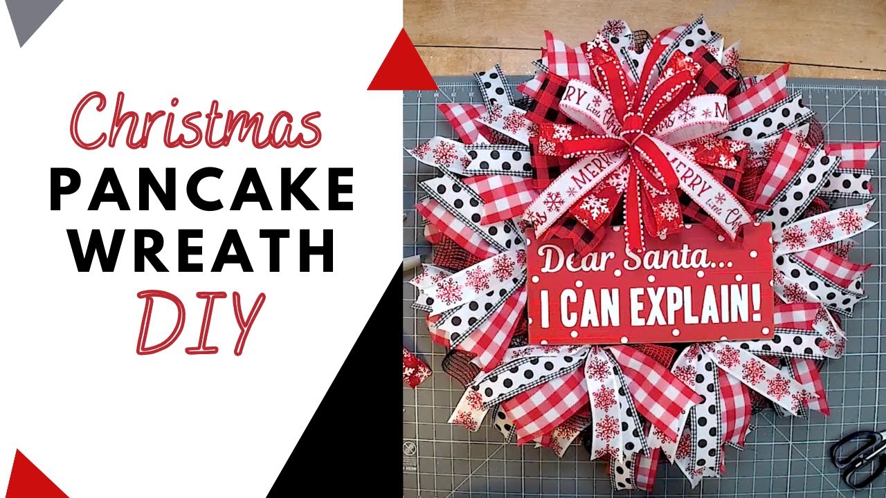Dear Santa Christmas Pancake Wreath Tutorial