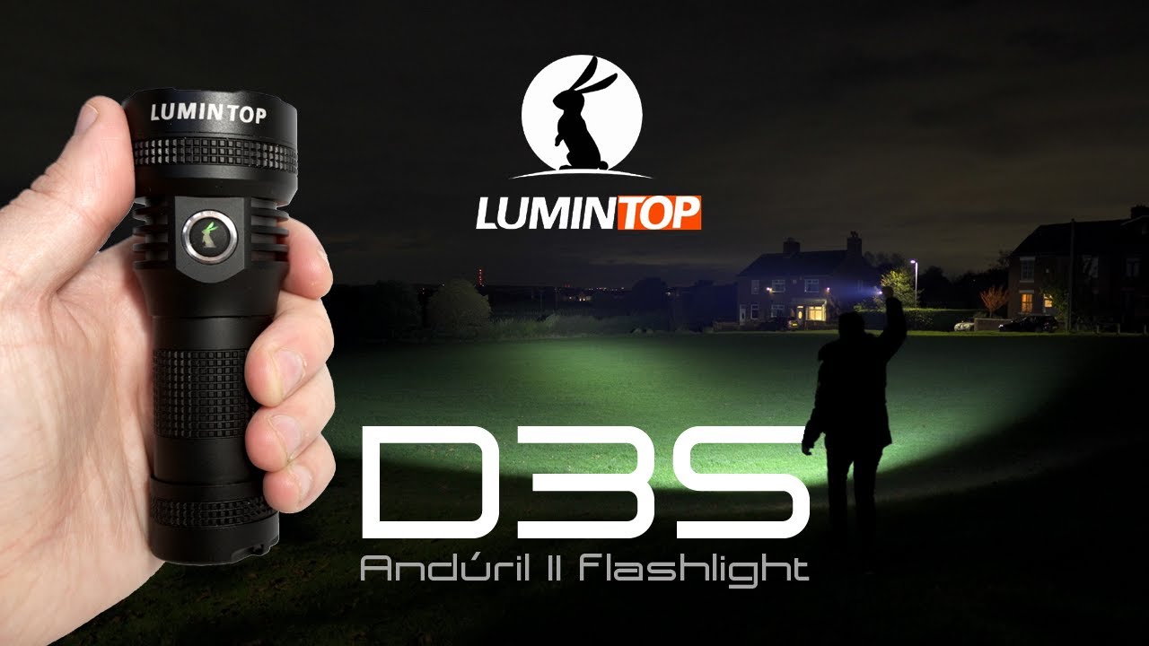 LUMINTOP D3S - 6000 lumens magnetic 26650 Andúril II flashlight - Type-C charging & power bank