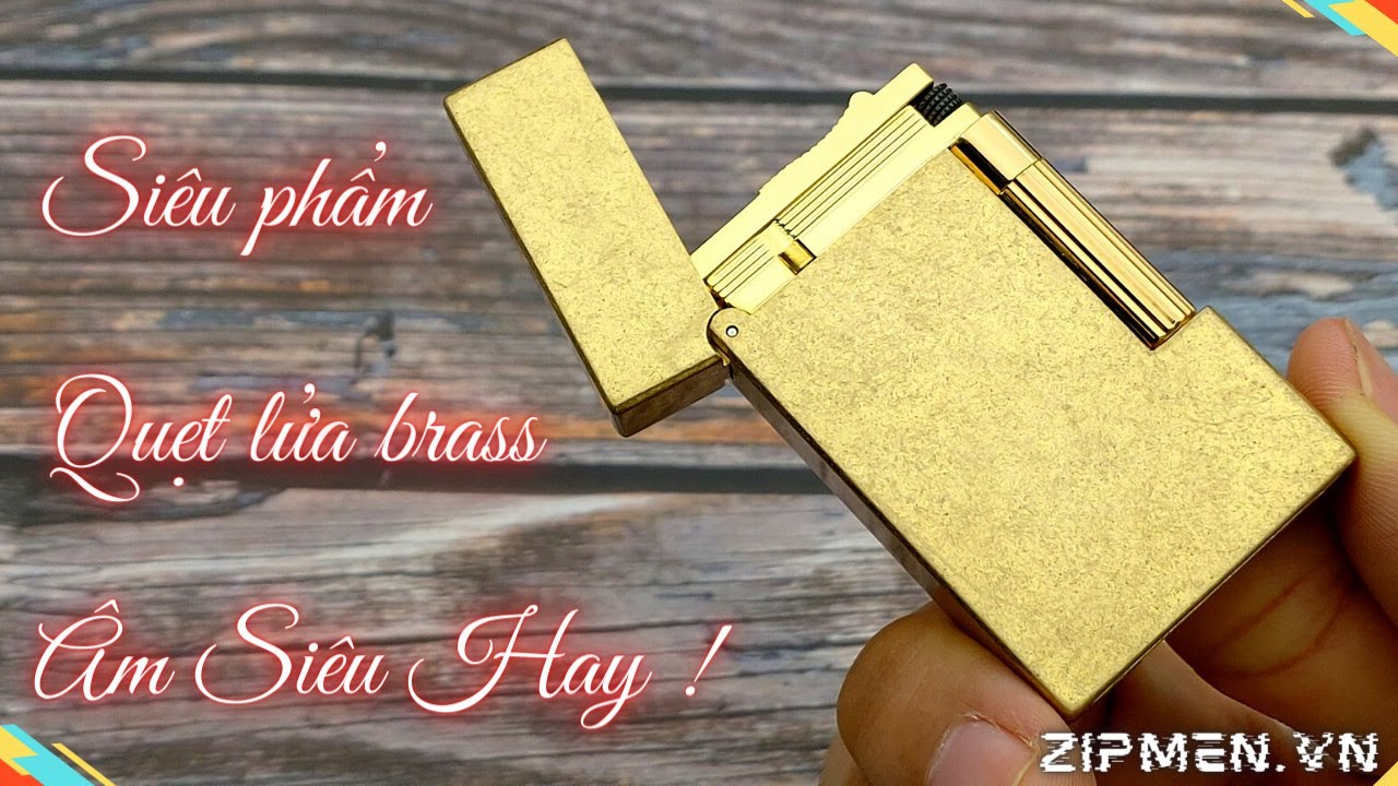Bật lửa zorro đồng khối pure brass ZL6 âm chuông cực hay !