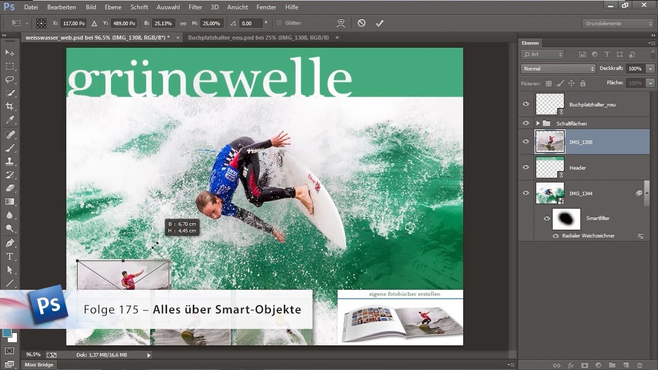 Alles über Smart-Objekte - Die Photoshop-Profis - Folge 175