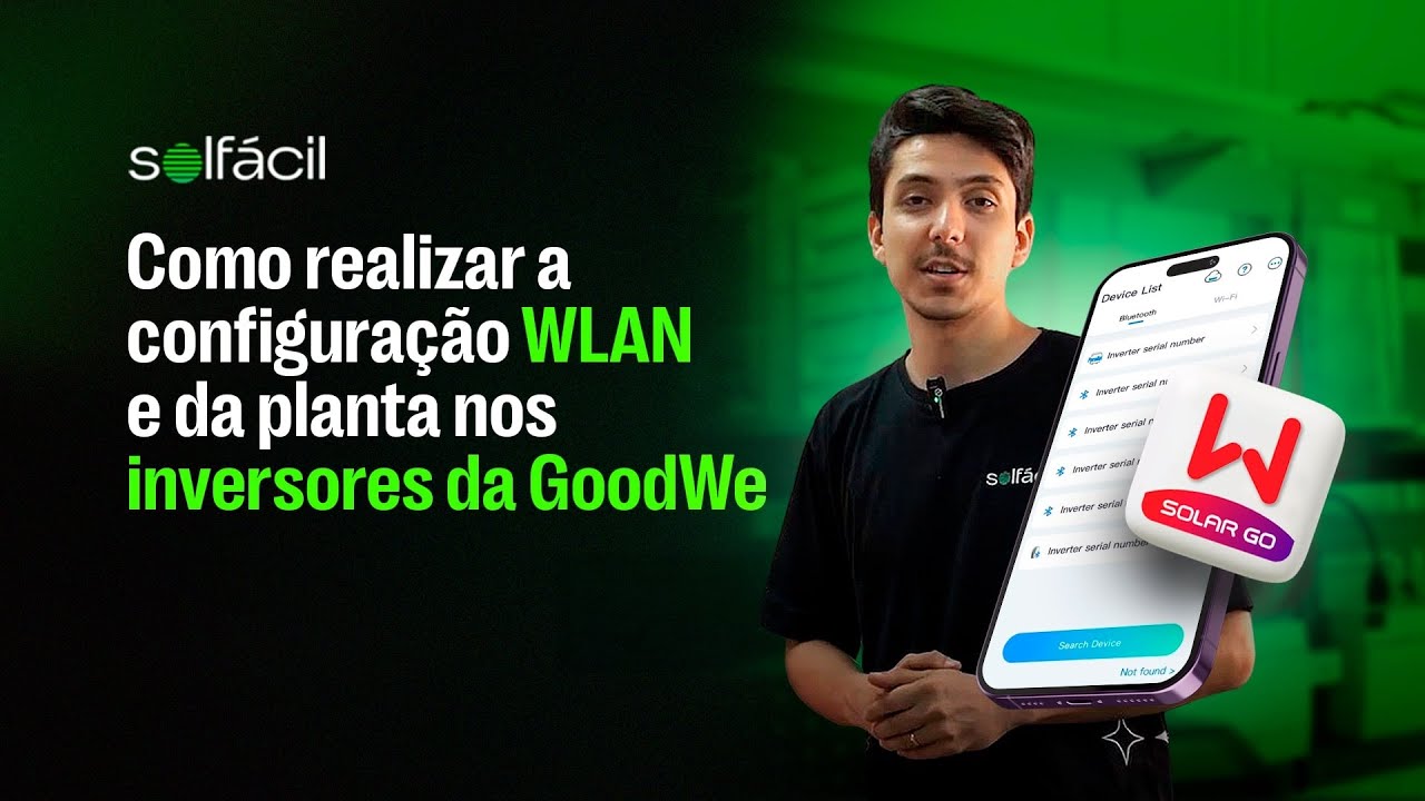 Aprenda a configurar a WLAN e criar plantas para inversores GoodWe!