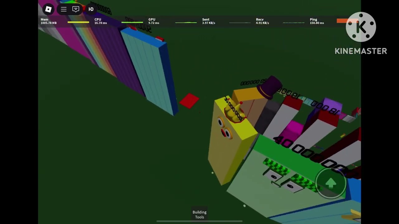 Numberblocks negative 900,000 to infinity
