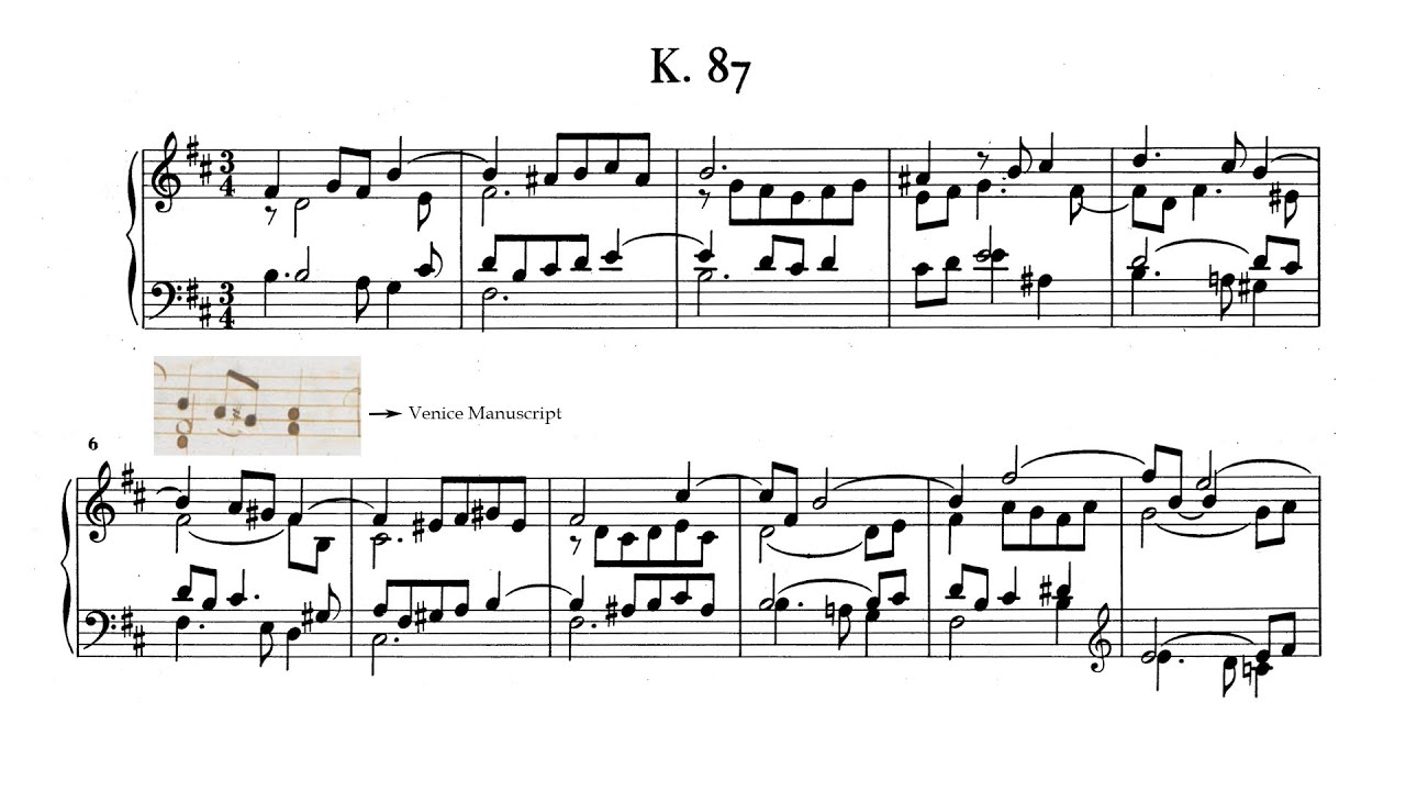 D. Scarlatti - Sonata in B minor,  K.87 (Vladimir Horowitz)