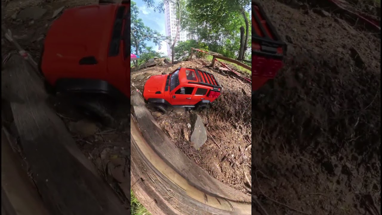 Test Drive RC Car MN300 Tank 300 Top Fire 1/12 