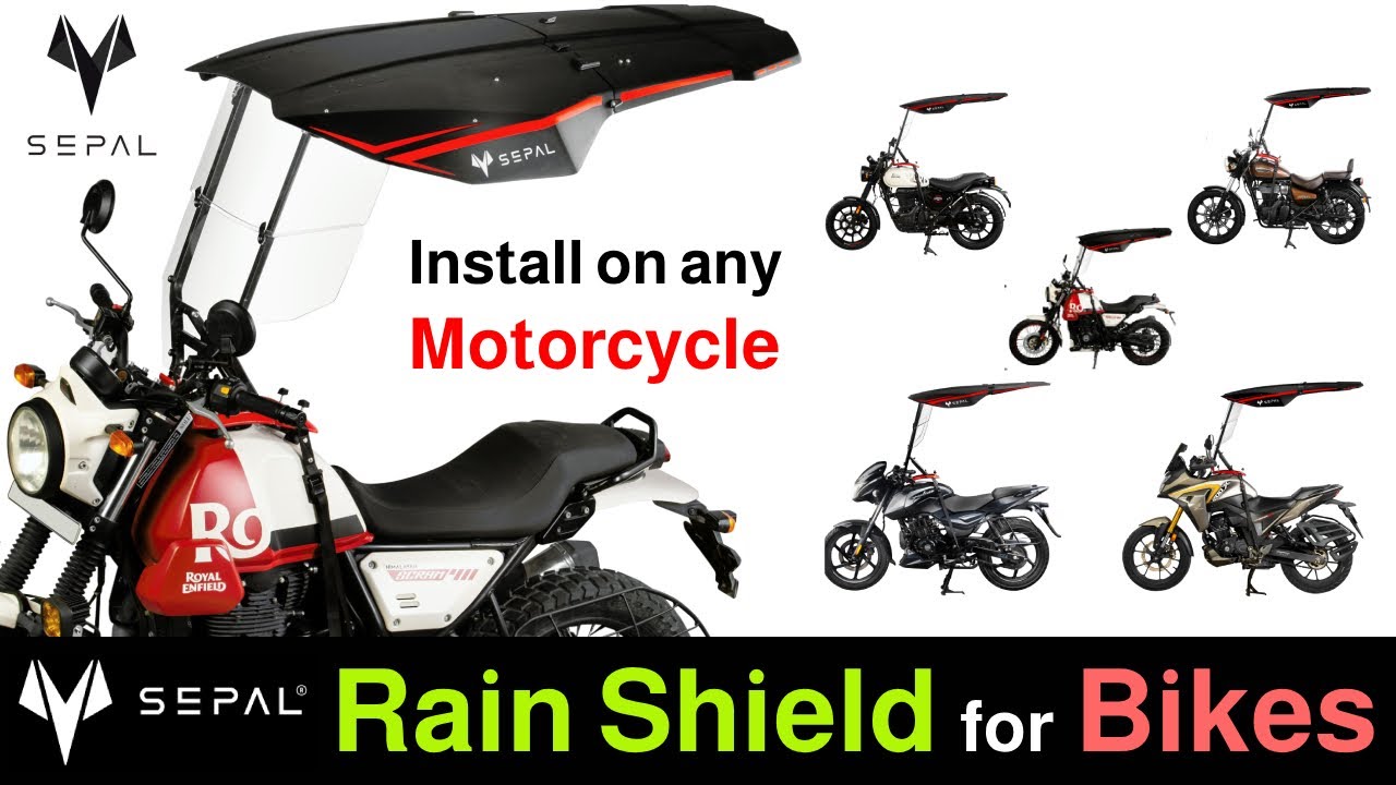 Sepal Bike Shield | Sepal Bike Canopy for Rain | Bike Rain Protection