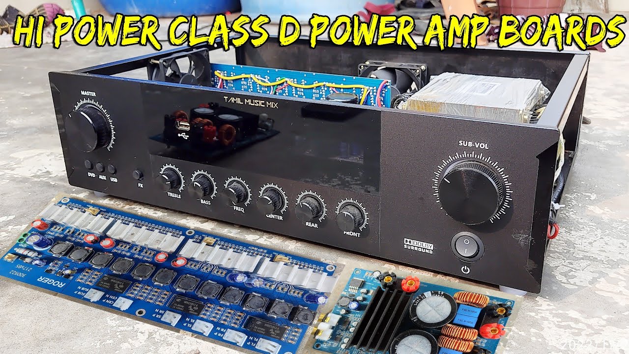 5.1 Power Amplifier  /  Class D Hi Power Class d Power Amplifier  Board For Analog  Amplifier
