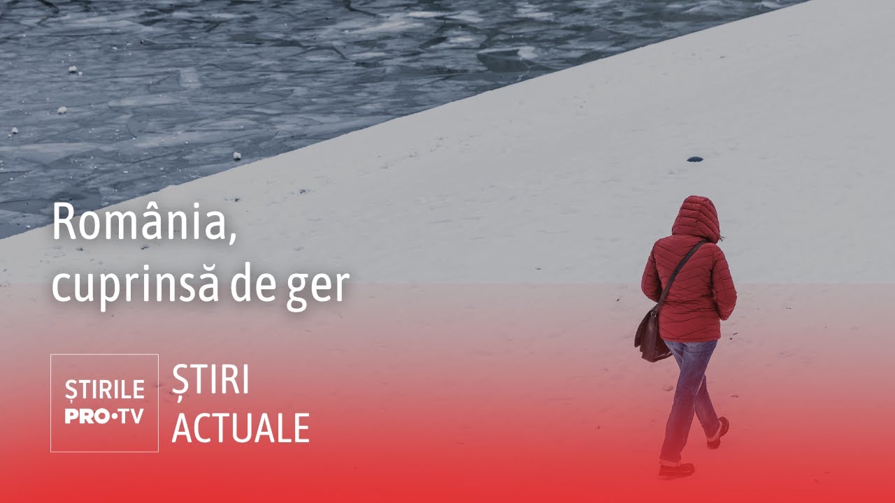 Râurile și cascadele din România au înghețat