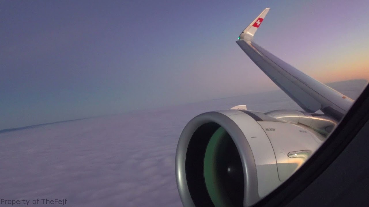 [FLIGHT TAKEOFF] Swiss A321neo - Gorgeous Sunrise Takeoff from Zurich to Barcelona