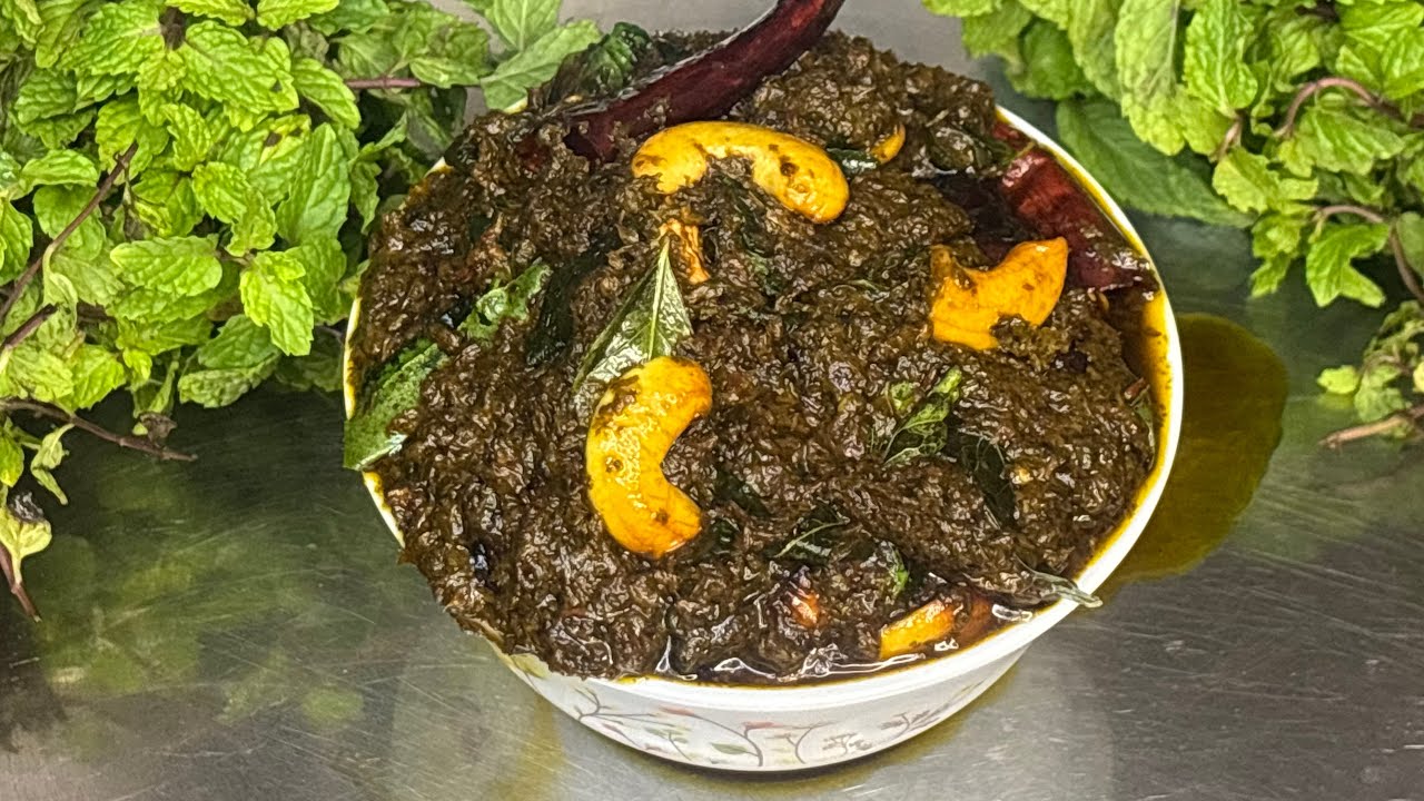 పుదీనా పచ్చడి | mint leaves pickle
