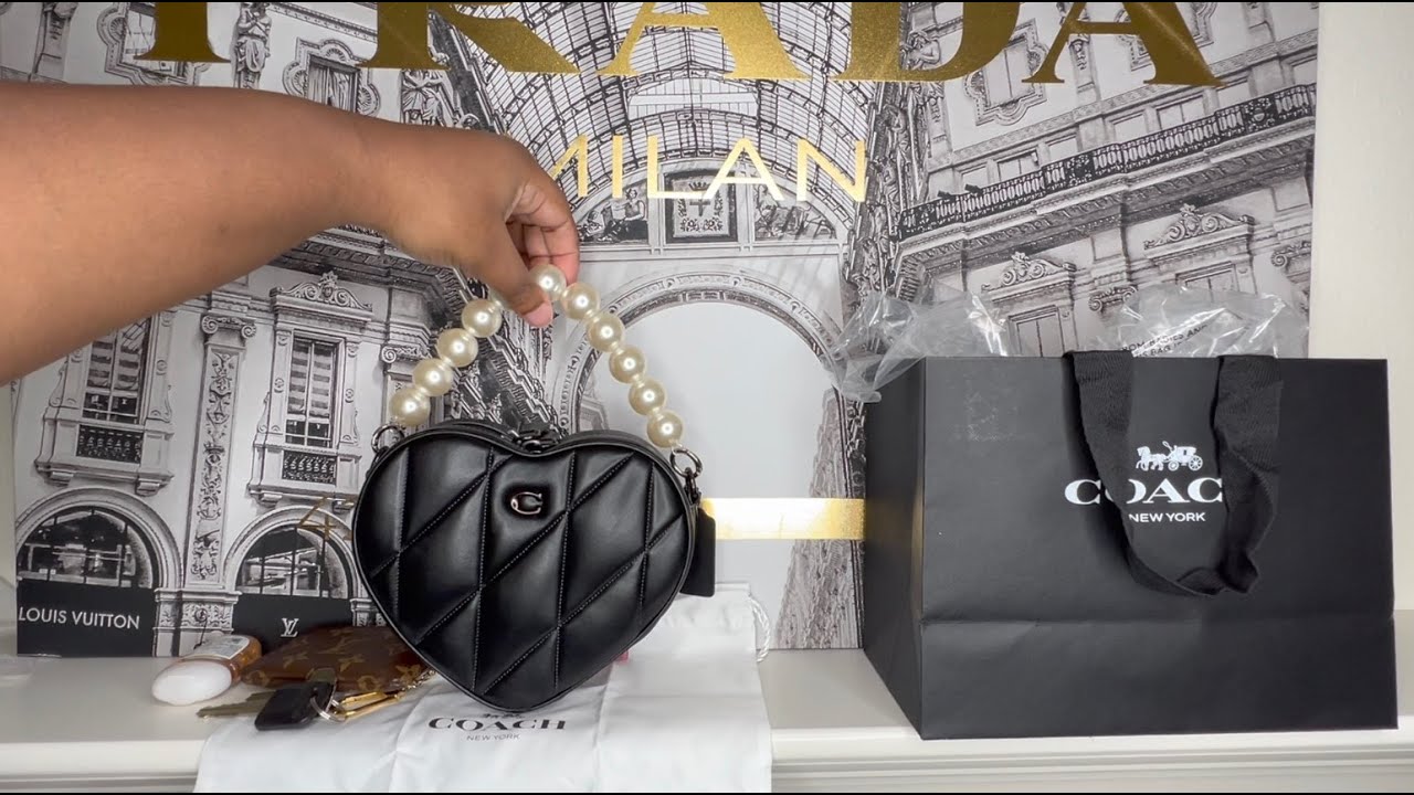 Coach Quilted Heart Bag Unboxing: What's In My Bag and What Fits