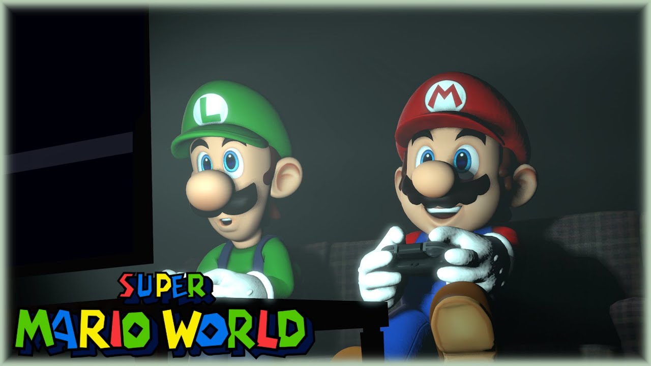 Luigi plays Super Mario World #1 World 1 2 FT Mario
