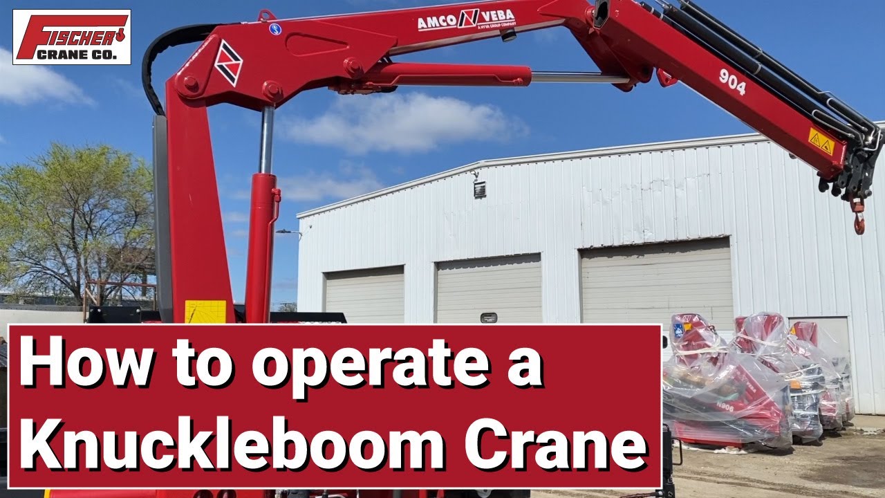How to operate a knuckle boom crane