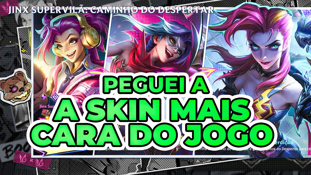 GASTEI 30K DE WILD CORES E PEGUEI A SKIN JINX SUPERVILÃ: CAMINHO DO DESPERTAR | Wild Rift