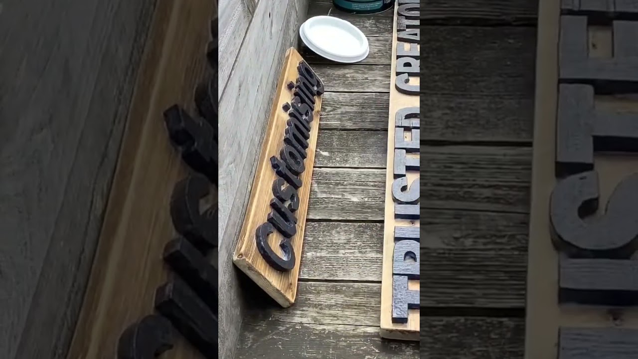Pallet Wood into Cool Sign
