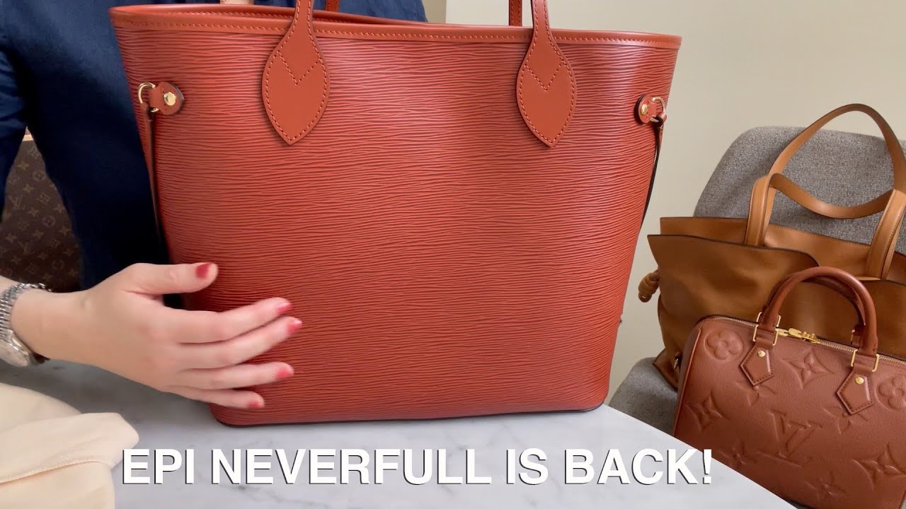 Louis Vuitton Epi Neverfull is Back! MM Kenyan Fauve aka Fawn Full Review, Mod Shots, What Fits