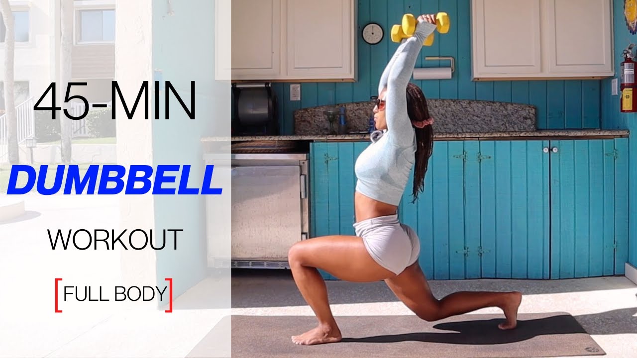 45-MIN FULL BODY DUMBBELL WORKOUT | Home Workout | Shaina Marie