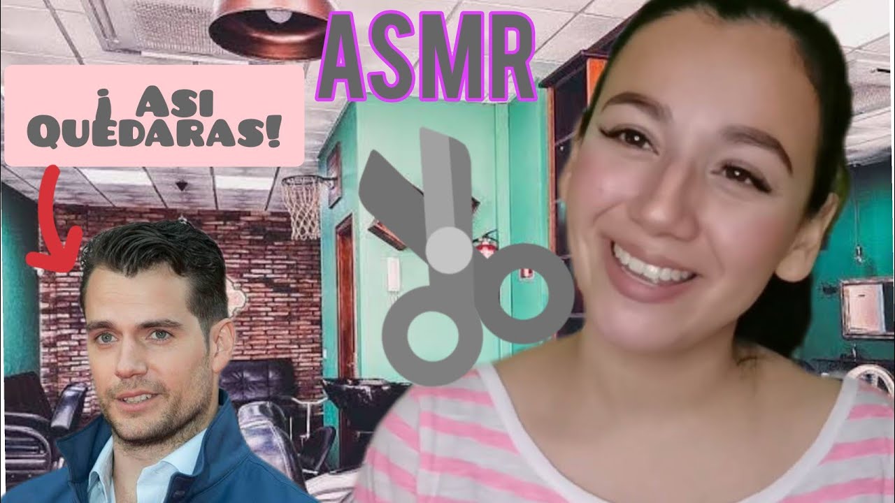 ASMR ESPAÑOL [BARBERIA] TE CORTO EL CABELLO BINAURAL SOFT SPOKEN