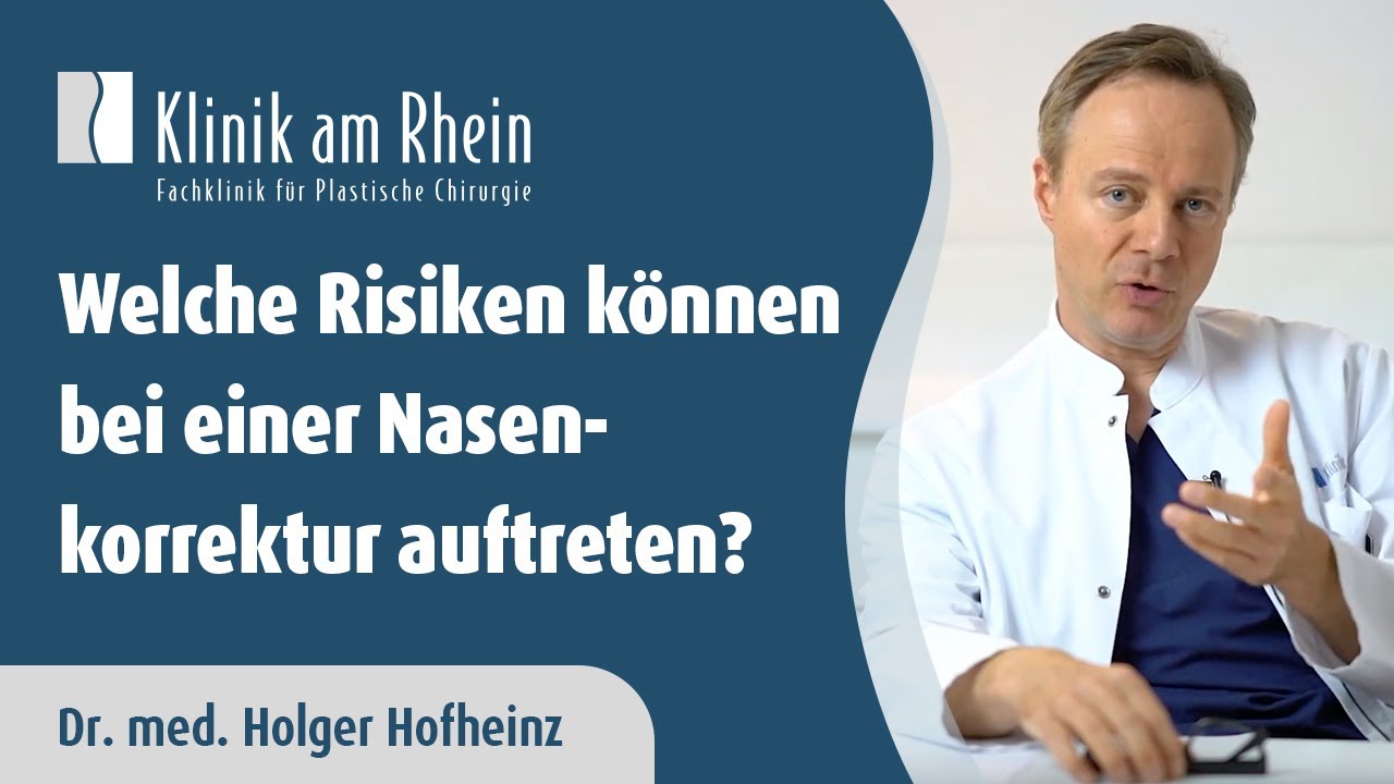 Welche Risiken können bei einer Nasenkorrektur auftreten? | Klinik am Rhein