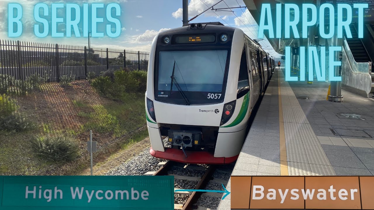 High Wycombe to Bayswater on B Series Set 57: Transperth Trains