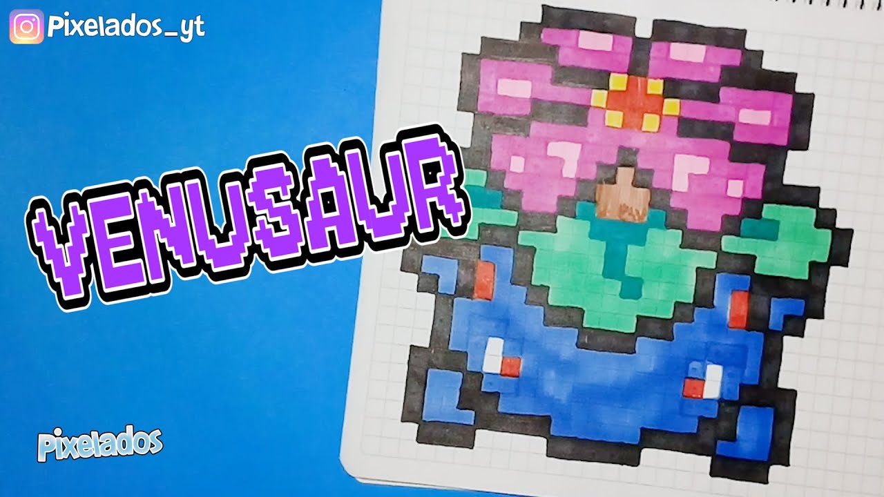 COMO DIBUJAR VENUSAUR PIXEL ART - PIXELADOS