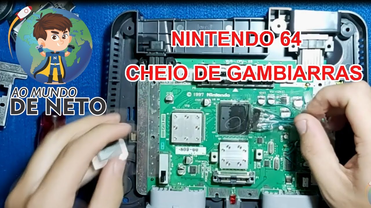 CONSERTANDO NINTENDO 64 CHEIO DE GAMBIARRA!!!