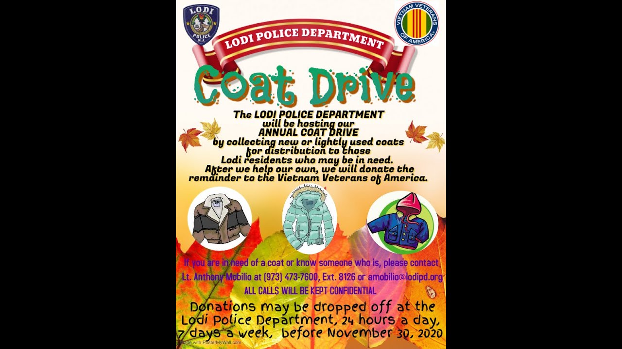 Lodi PD 2020 Winter Coat Drive