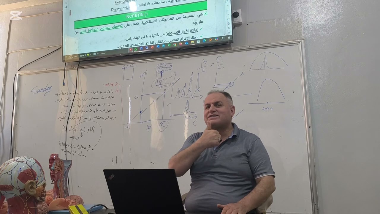محاضرة الأدوية قبل الأخيرة - السكري ٢ - جامعة ادلب الدكتور مصطفى الدغيم