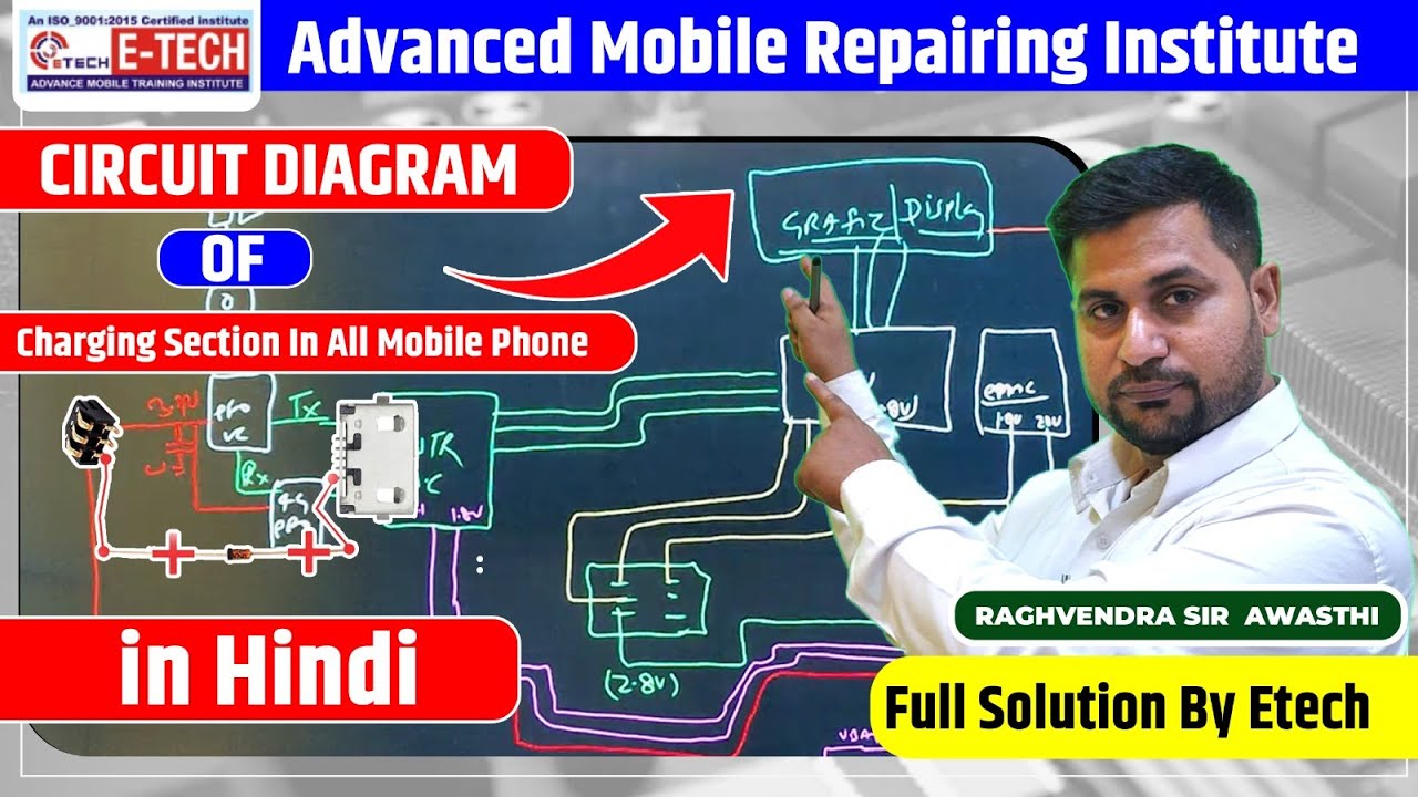 Charging Section in All Mobile Phone CIRCUIT DIAGRAM | E-TECH Mobile Repairing Institute