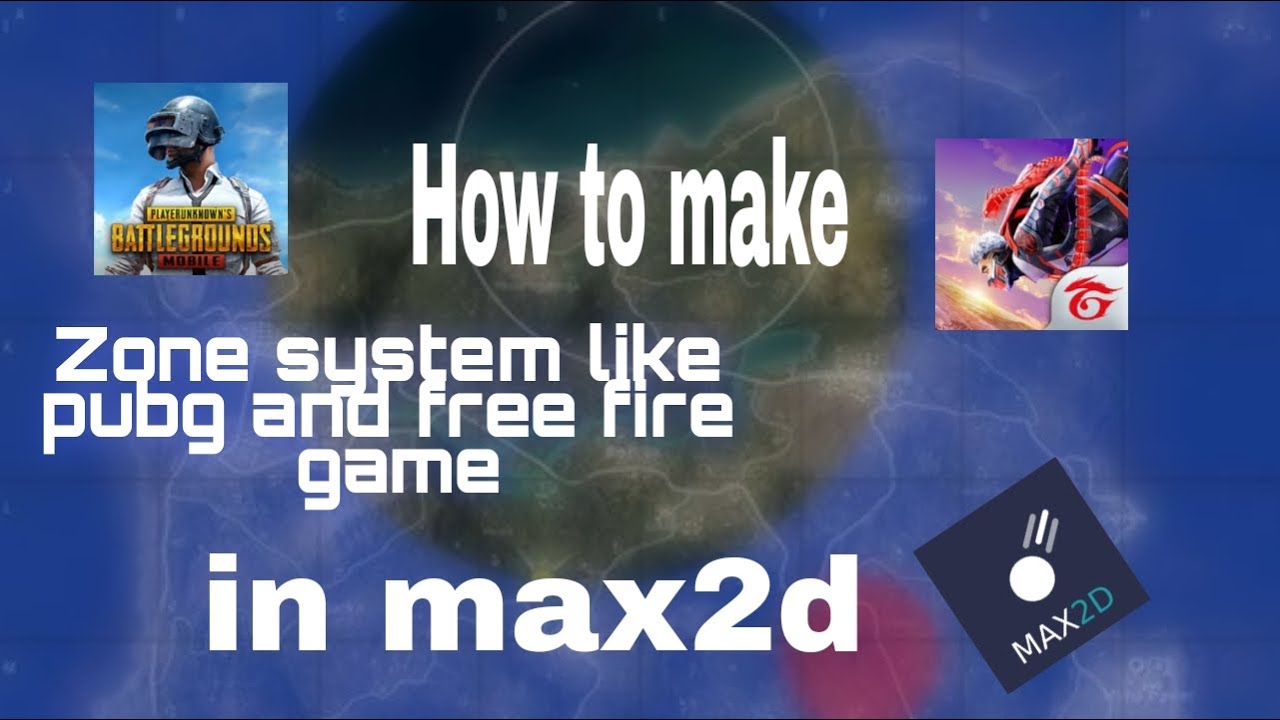 How to make circle zone system like pubg free fire in max2d || Max2d tutorial video