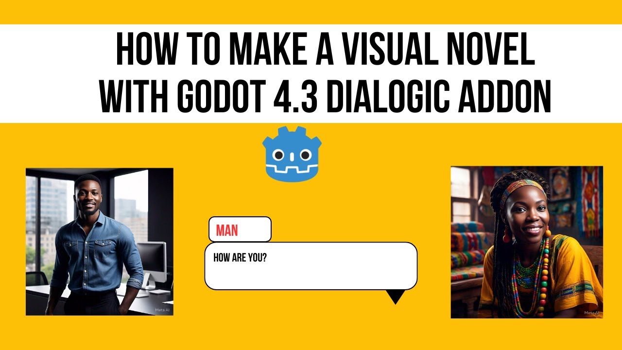 How to Make a Visual Novel with Godot 4.3 Dialogic Addon (2025)