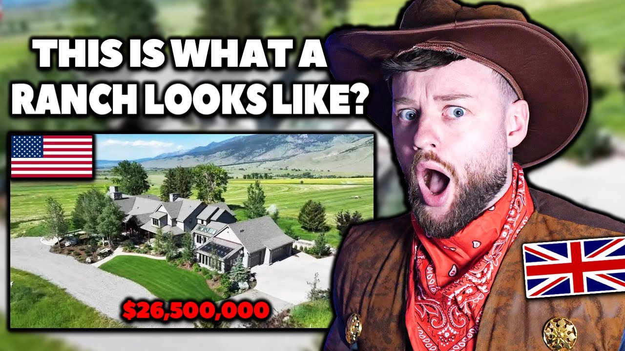 POOR BRITISH GUY Reacts to $26,500,000 American Ranch! - Montana Ranch For Sale - Sitka Ranch