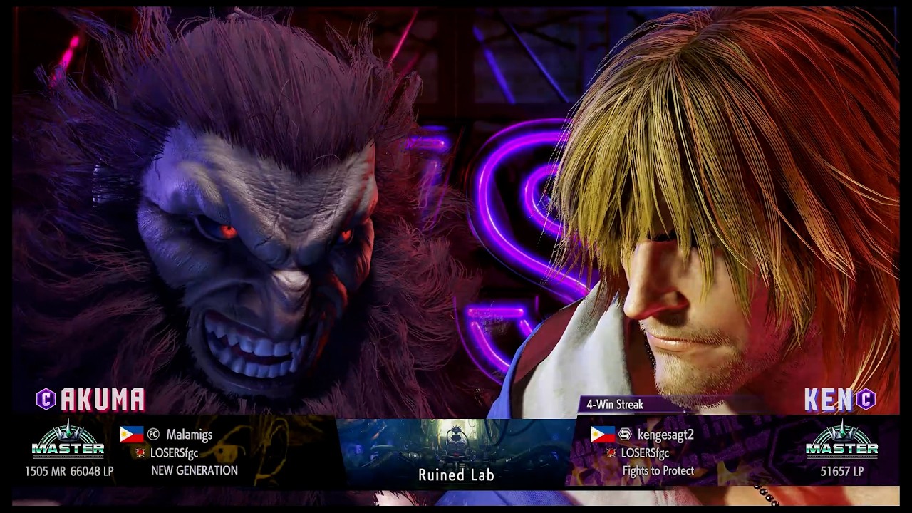 SF6 Casual - Malamigs(Akuma) vs Kengesagt(Ken) - FT5