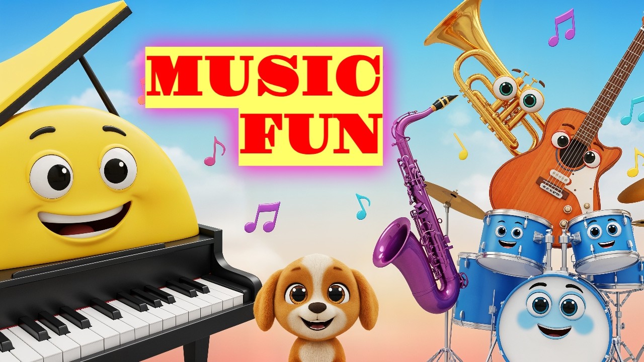 Musical Instruments for Kids | Learn with Puppy Fun! 🐶🎶 | Fun Learning Adventures for Kids! #7