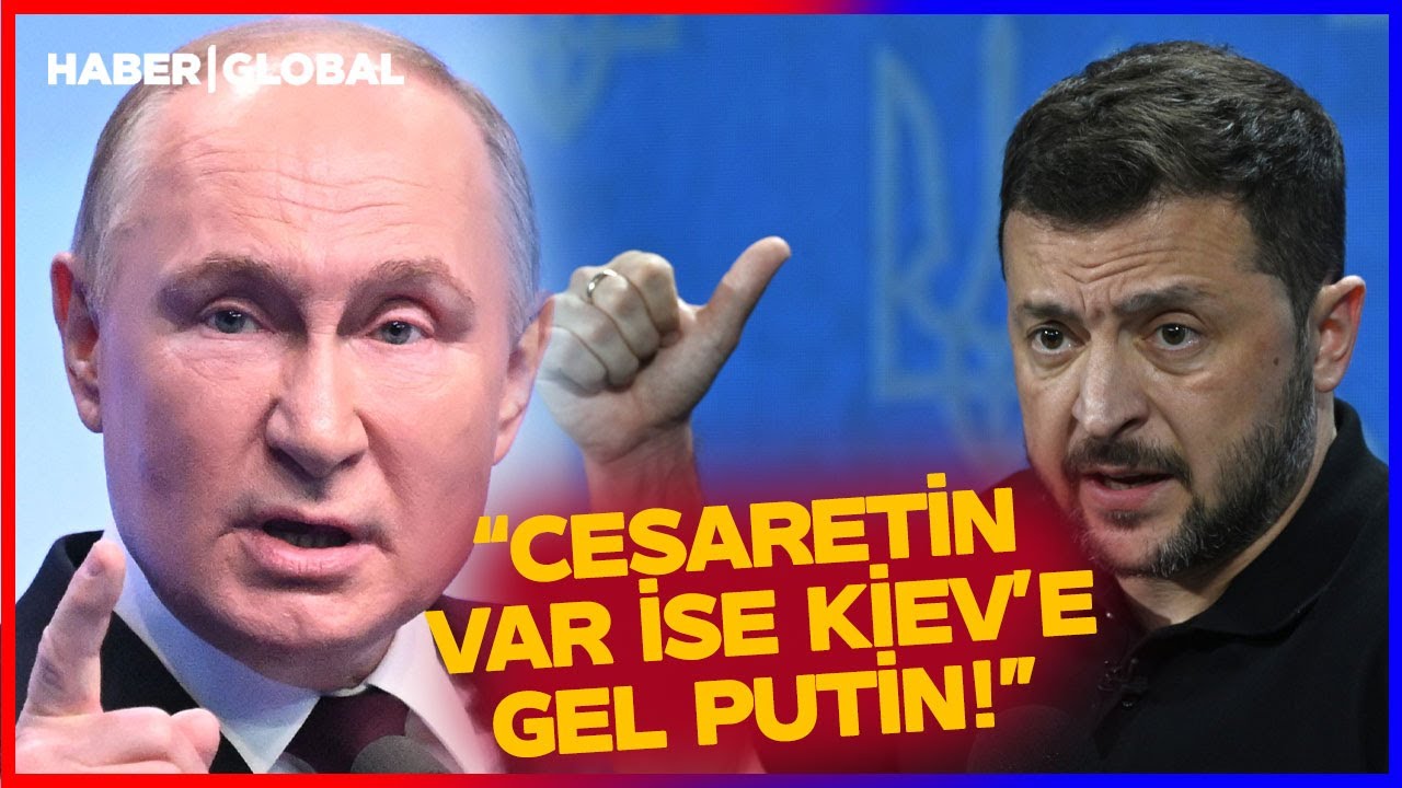 CESARETİN VARSA KİEV'E GEL PUTİN! Zelenski Dünyanın Gözü Önünde Putin'e Meydan Okudu