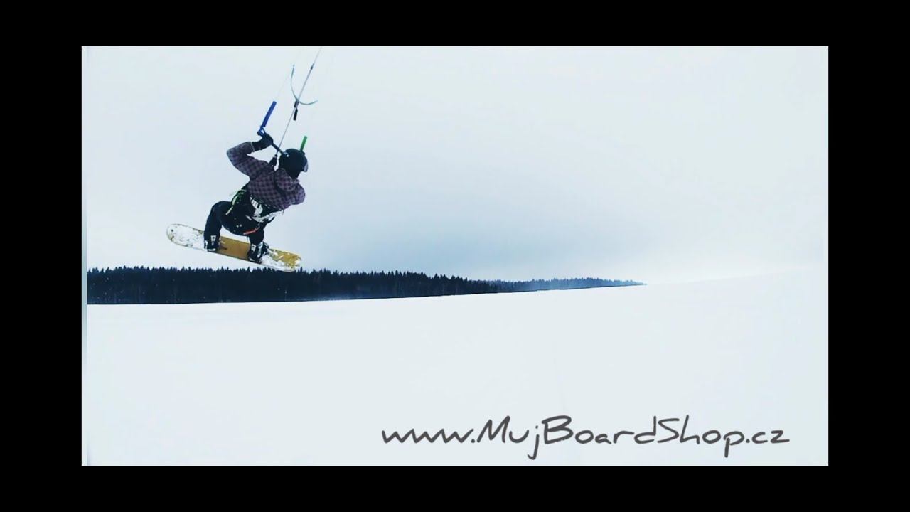 Czech snowkiting - Peter Lynn Leopard V3 13,5m (+4m line) (3m/s)