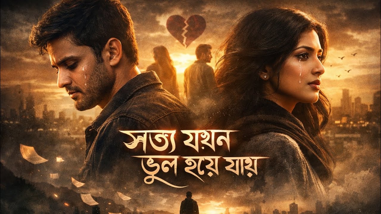 সত্য যখন ভুল হয়ে যায় NEW BANGLA SAD SONG(SOTTO JOKHON VUL HOYE JAI)RD NEW VIRAL BANGLA SONG 4K VIDEO