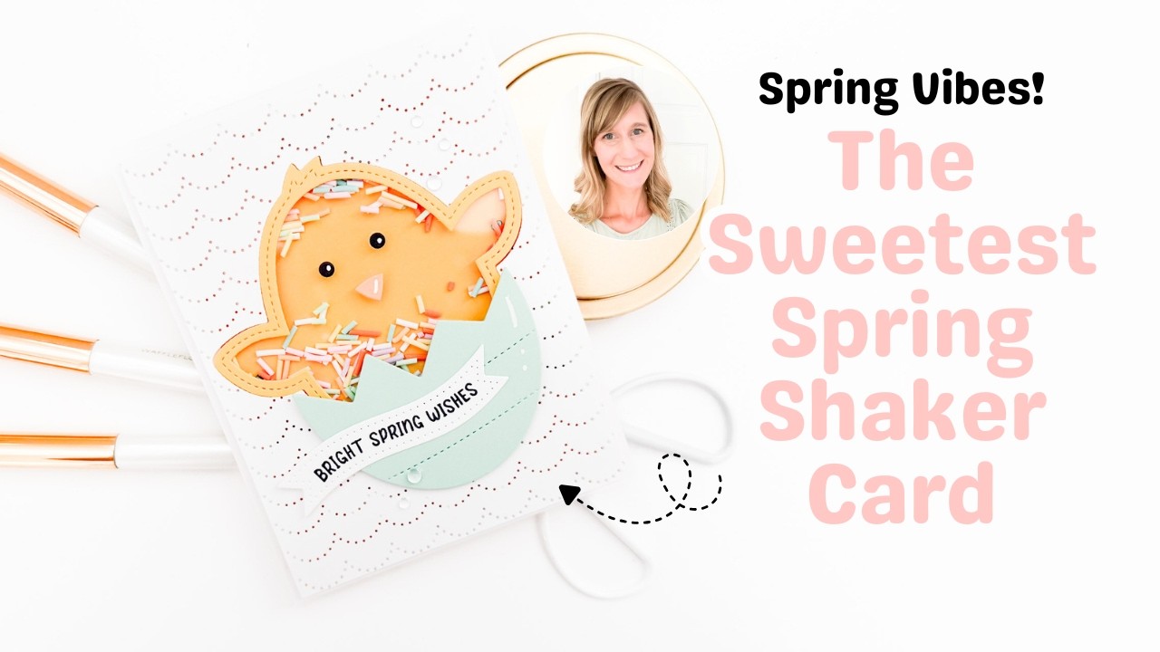 We Need Spring Vibes! | The Sweetest Spring Shaker Card | Clean and Simple Shaker Card Tutorial