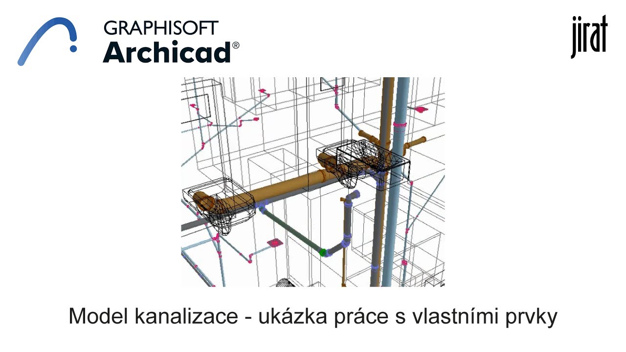 ARCHICAD - DETAILNÍ MODEL KANALIZACE