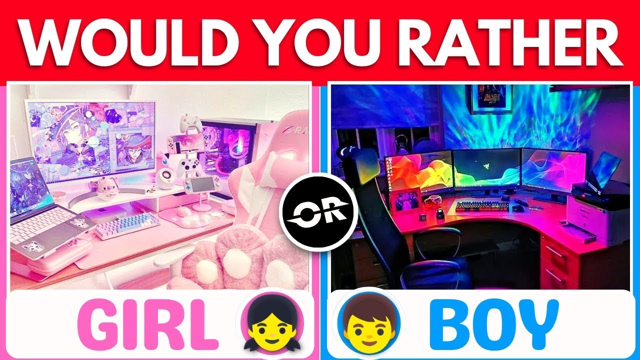 Would You Rather… 🤔 Girl VS Boy Edition 👦👧  Fun Choices Challenge