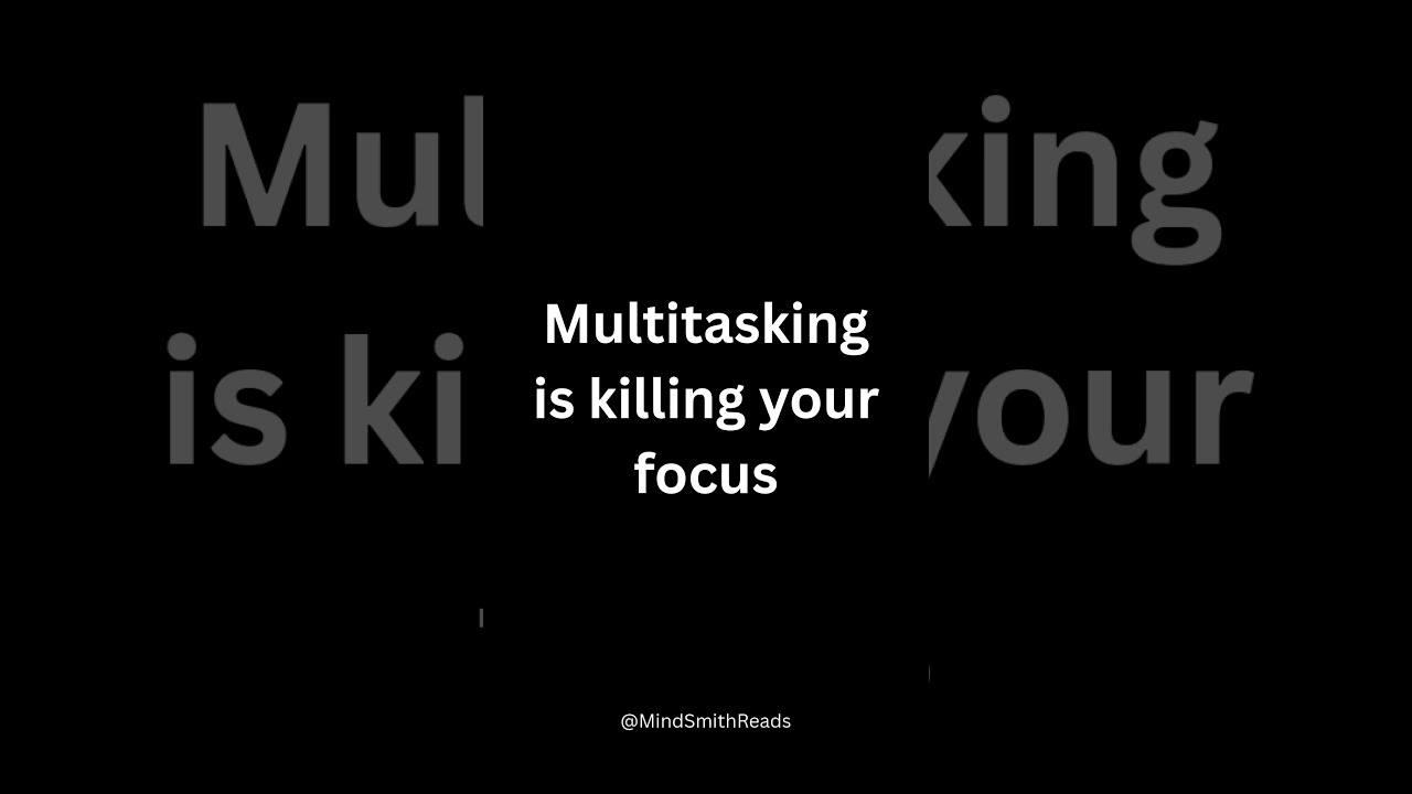 Day 2: Focus on 1 Thing at a Time ⏳ | Why Multitasking Kills Your Focus I Motivation I MindsetShift
