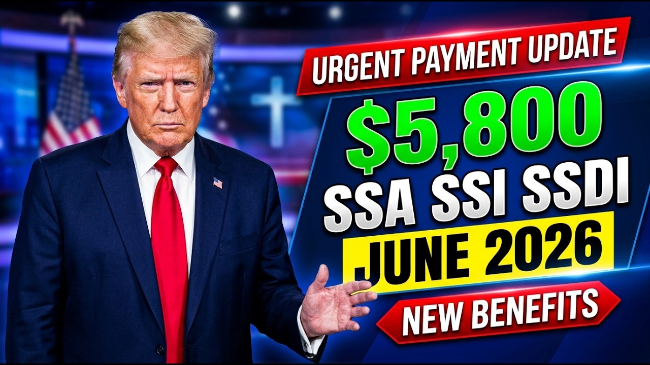 🚨 Обновление выплат по социальному обеспечению на $5 800 &mdash; шокирующее объявление SSA, SSI и SSDI,...