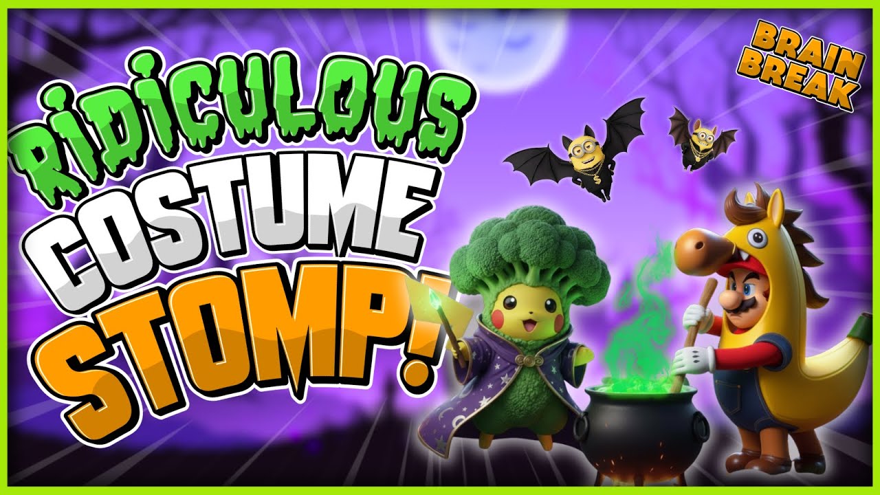 Ridiculous Costume Stomp! 🎃 Halloween Brain Break 🎃 Would You Rather 🎃 Just Dance 🎃 Danny Go Noodle
