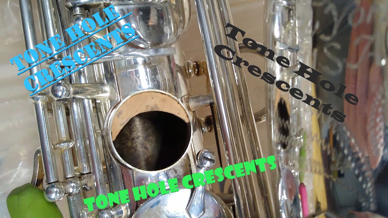 Saxophone Tone Hole Crescents
