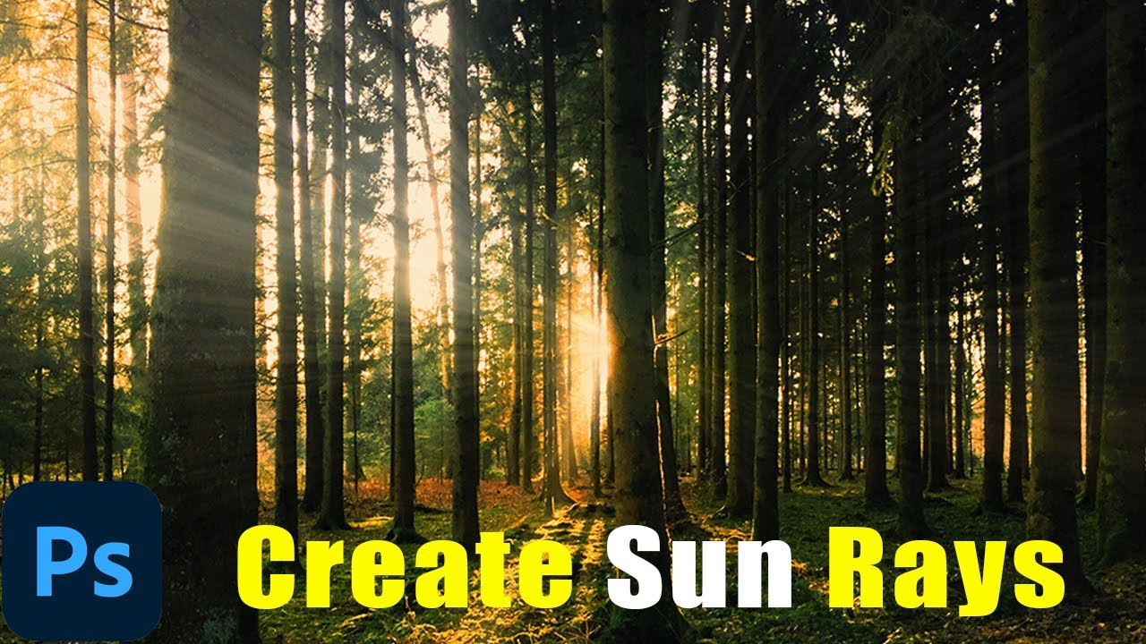 Create Realistic sun ray in photoshop